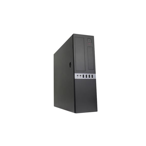 Caixa CoolBox Slim T450S Black USB 3.0 mATX c/ fonte 300W 80P Bronze TFX