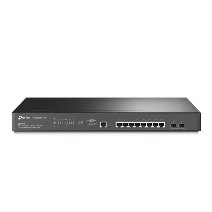 Switch TP-Link JetStream 8 Portas 2.5GBASE-T, 2 Portas 10GE SFP+ L2+ Interrup. Ger. c/ PoE+ 8 portas
