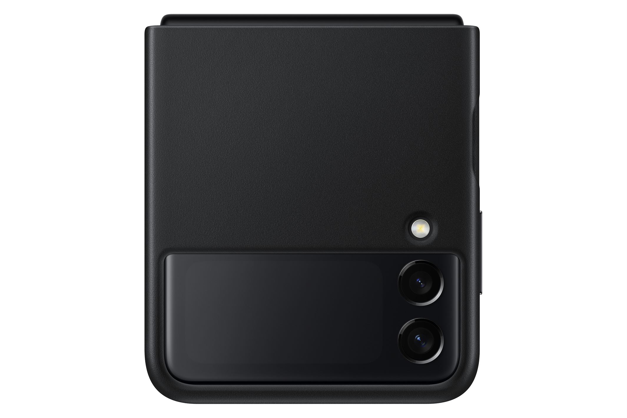 Capa Samsung Galaxy Zflip 3 Leather Cover Black