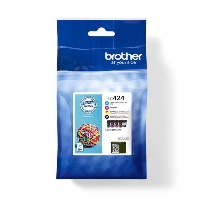 Tinteiro BROTHER LC424VAL Pack 4 cores - DCPJ1200W