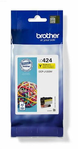 Tinteiro BROTHER LC424Y Amarelo - DCPJ1200W