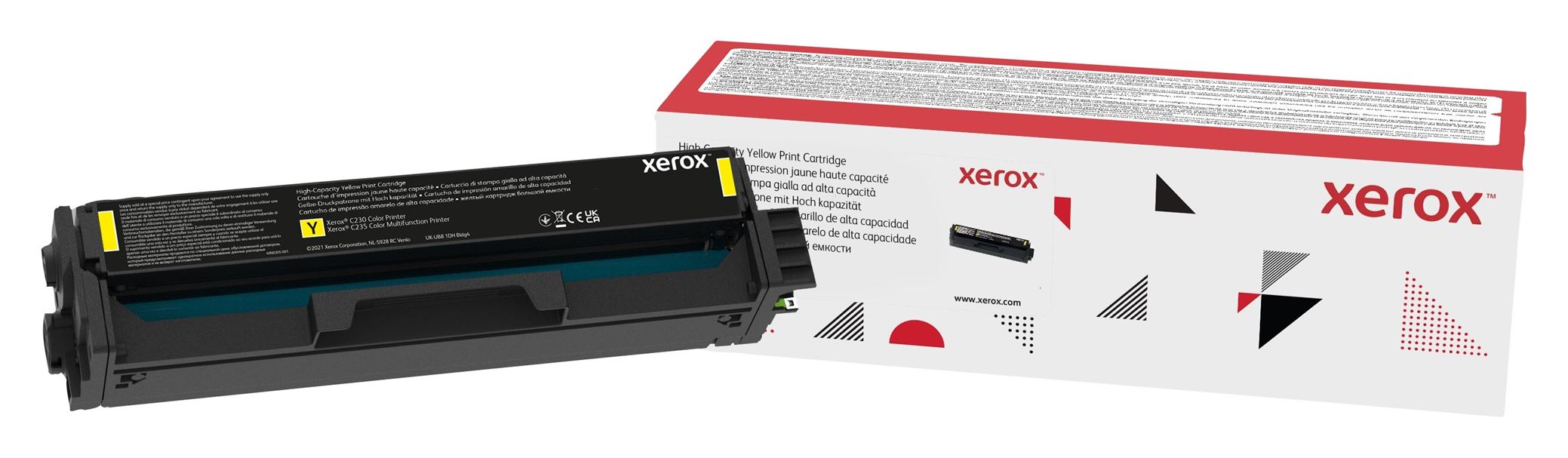 Toner Xerox C230 / C235 Yellow High Capacity Toner Cartridge (2,500 pages)