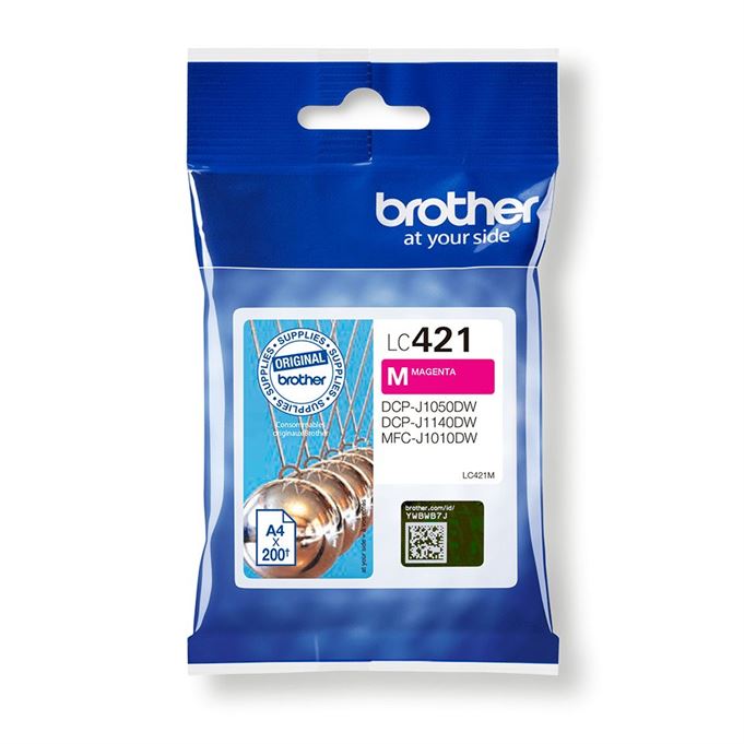 Tinteiro BROTHER LC421M Magenta - DCPJ1050DW/MFCJ1010DW