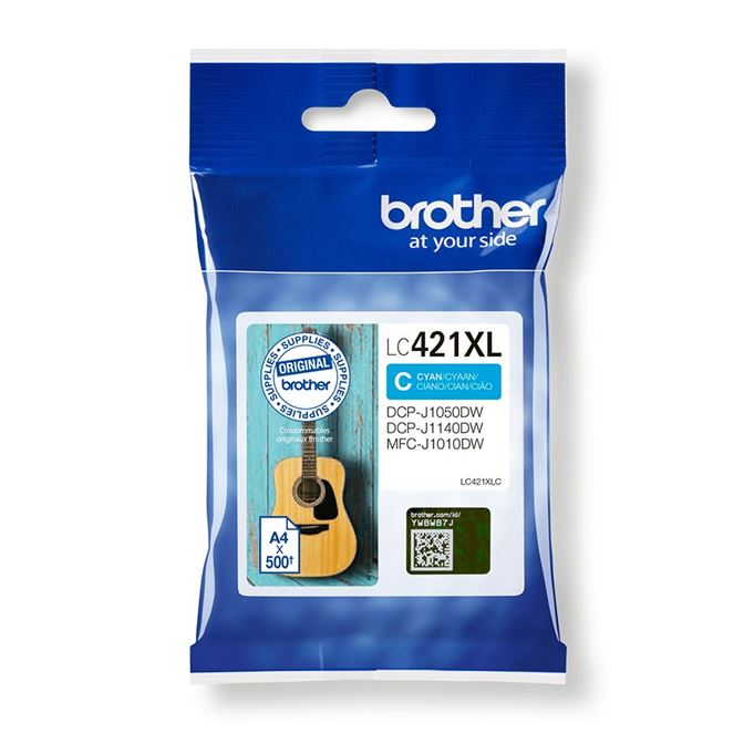 Tinteiro BROTHER LC421XLC Cião - DCPJ1050DW/MFCJ1010DW