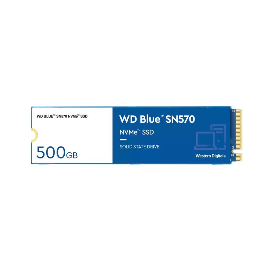 SSD M.2 PCIe NVMe WD 500GB Blue SN570-3500R/2300W-360K/390K IOPs