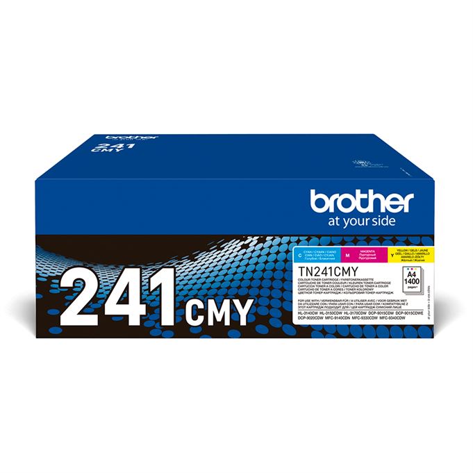 Toner BROTHER Pack 3 Cores - HL3140CW, HL3150/3170CDW, DCP9015/9020CDW, MFC9140CDN, MFC9330/9340CDW