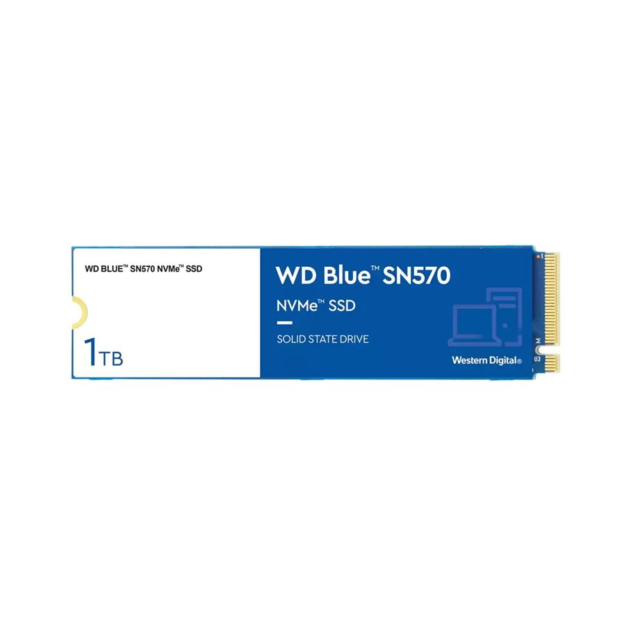 SSD M.2 PCIe NVMe WD 1TB Blue SN570-3500R/3000W-460K/450K IOPs