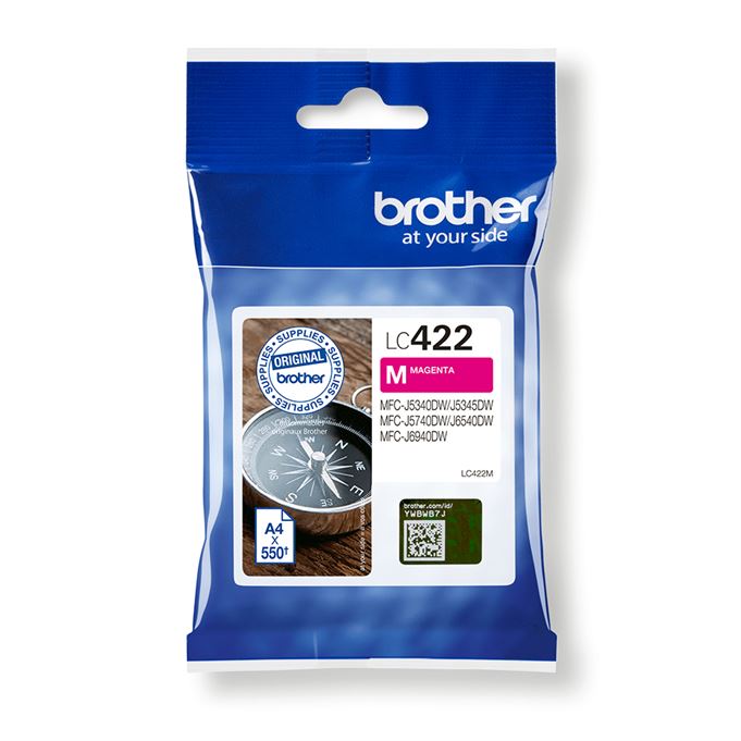 Tinteiro BROTHER LC422M Magenta - MFCJ5340/J5740/J6540/J6940
