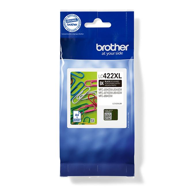 Tinteiro BROTHER LC422BK Preto Alta capacidade - MFCJ5340/J5740/J6540/J6940