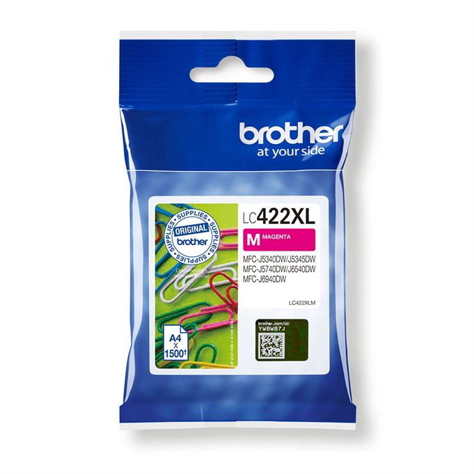 Tinteiro BROTHER LC422XLM Magenta Alta capacidade - MFCJ5340/J5740/J6540/J6940
