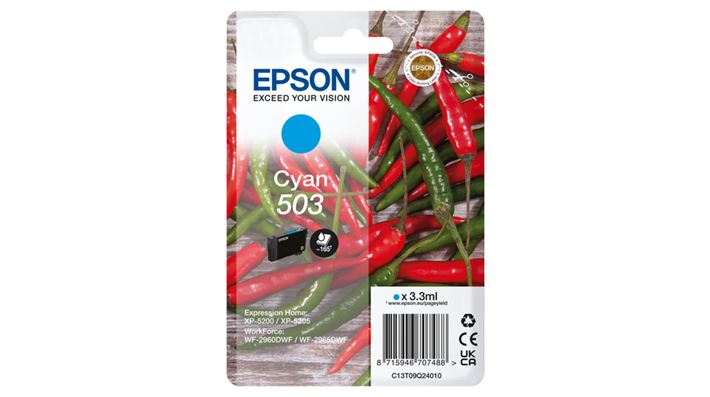 Tinteiro EPSON 503 ciano  - WF-296x, XP-520x