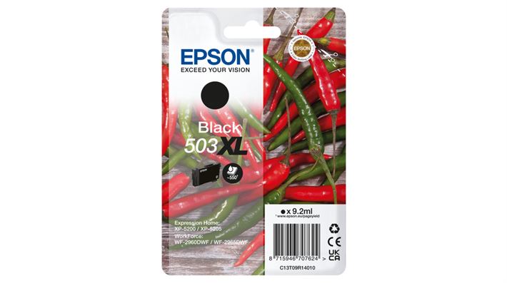 Tinteiro EPSON 503 pretoXL  - WF-296x, XP-520x