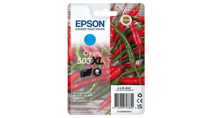 Tinteiro EPSON 503 cianoXL  - WF-296x, XP-520x