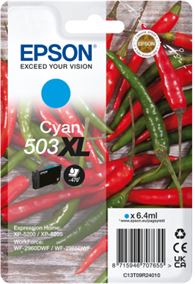 Tinteiro EPSON 503 cianoXL + Alarme RF - WF-296x, XP-520x
