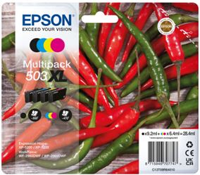 Tinteiro EPSON Multipack 4 503 coresXL + Alarme RF - WF-296x, XP-520x