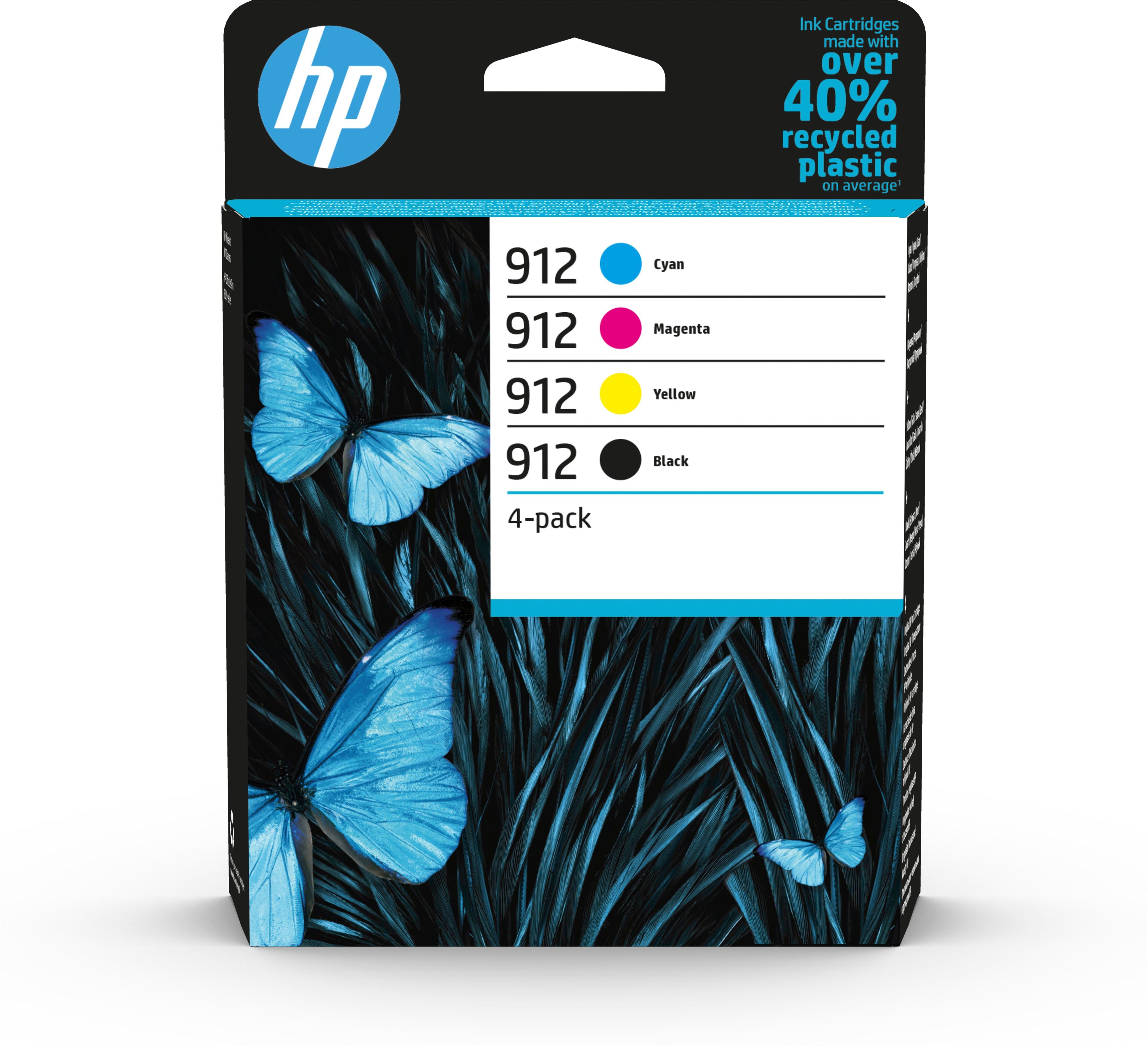 HP 912 CMYK Original Ink Cartridge 4-Pack