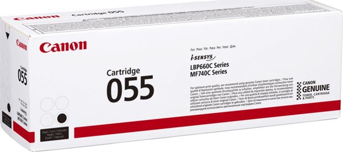 Toner CANON 055 Preto - i-SENSYS LBP66x/MF74x
