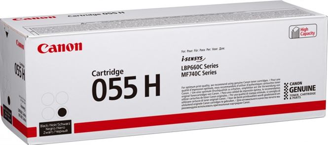 Toner CANON 055 Preto Alto Rendimento - i-SENSYS LBP66x/MF74x