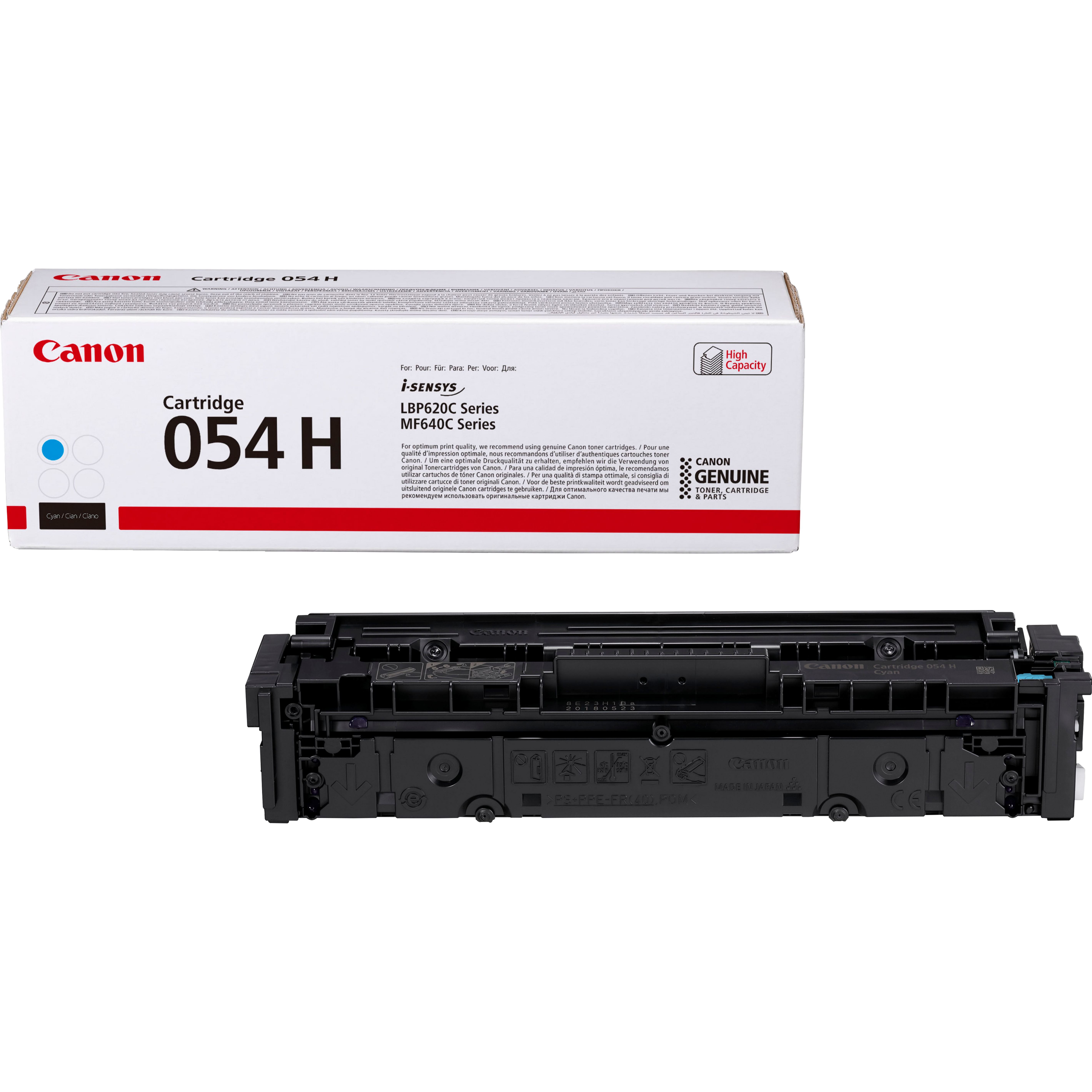 Toner CANON 054 Ciano Alto Rendimento - i-SENSYS LBP62xC/M64xC