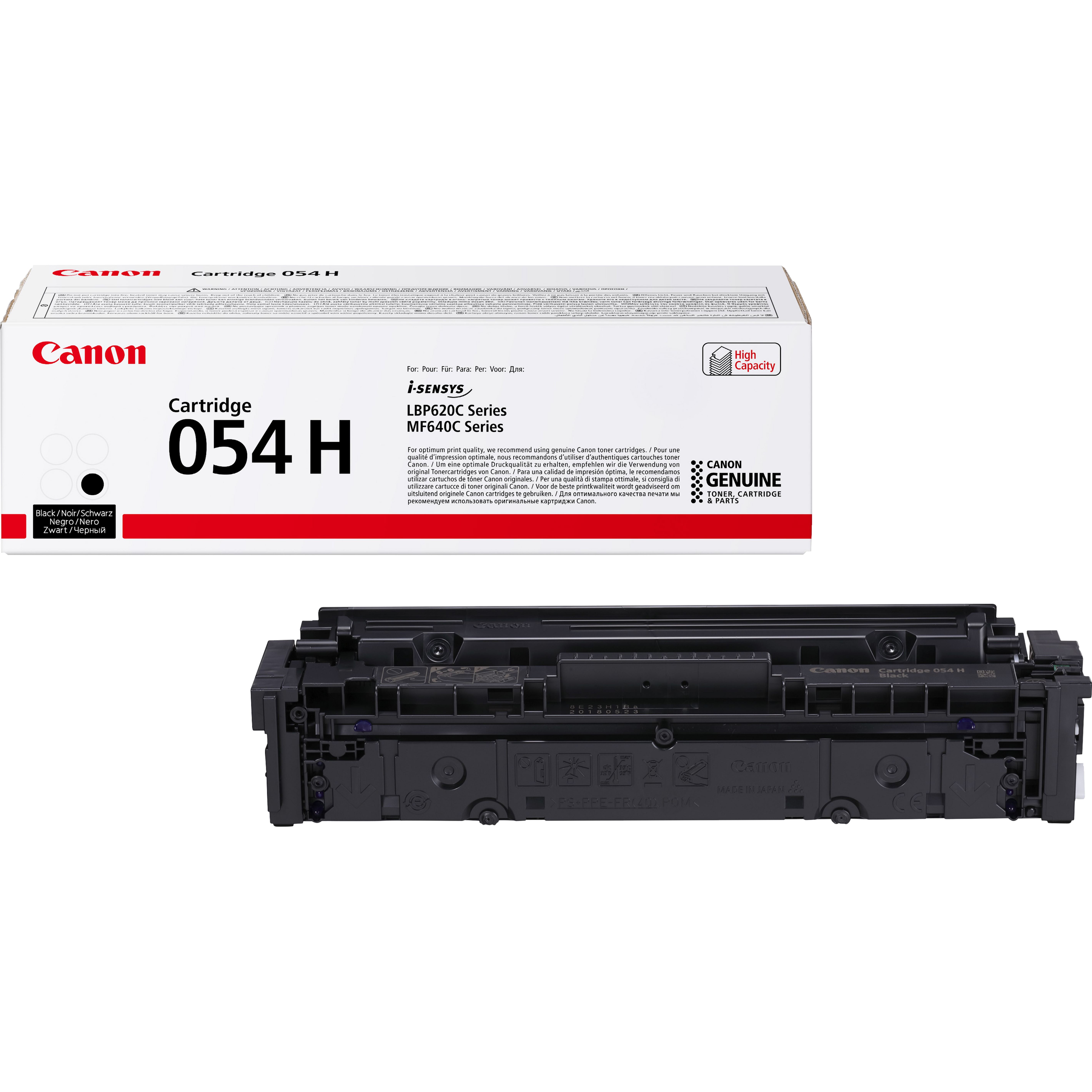 Toner CANON 054 Preto Alto Rendimento - i-SENSYS LBP62xC/M64xC