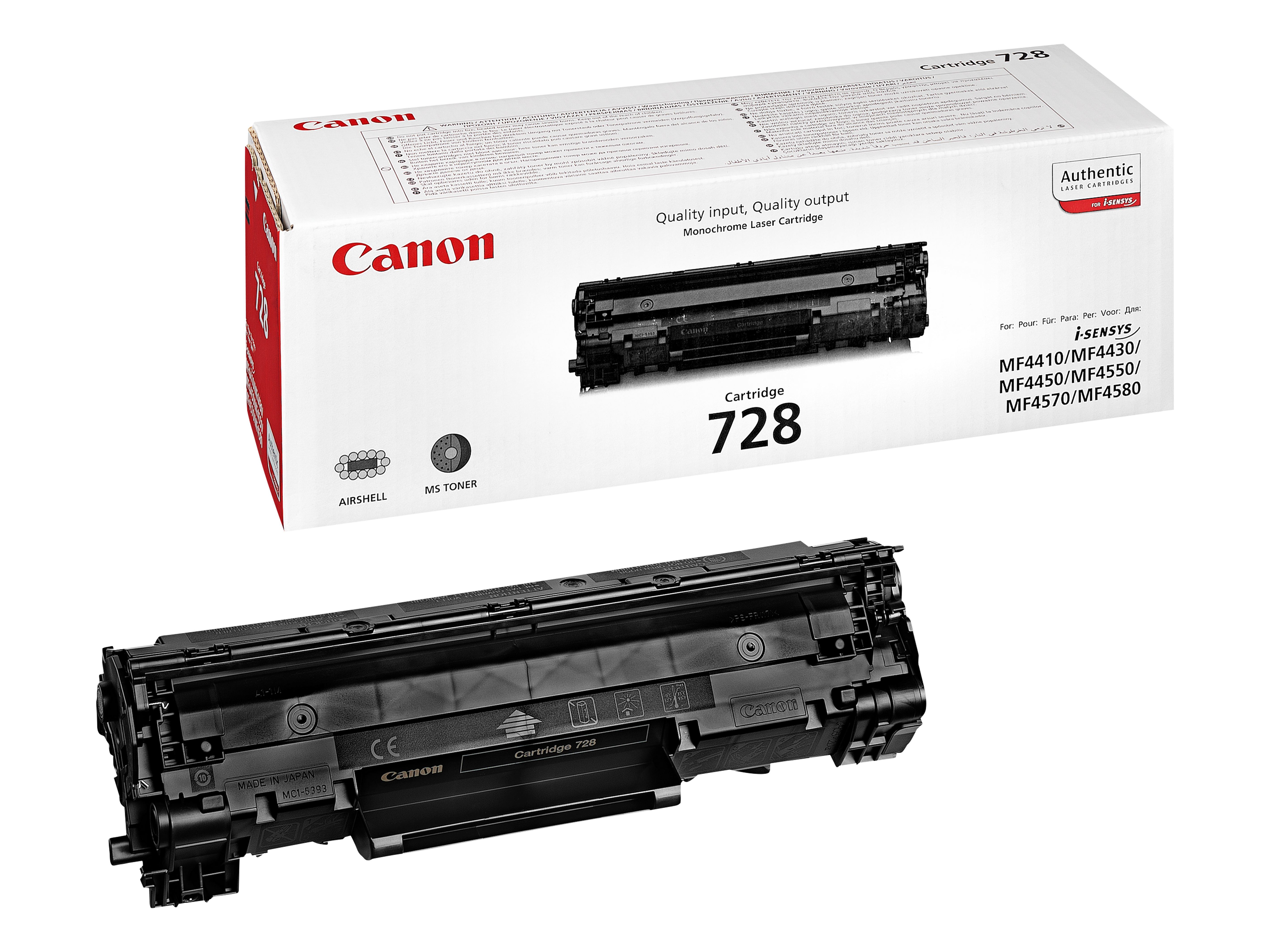 Toner CANON 728 Preto - i-SENSYS MF4 series