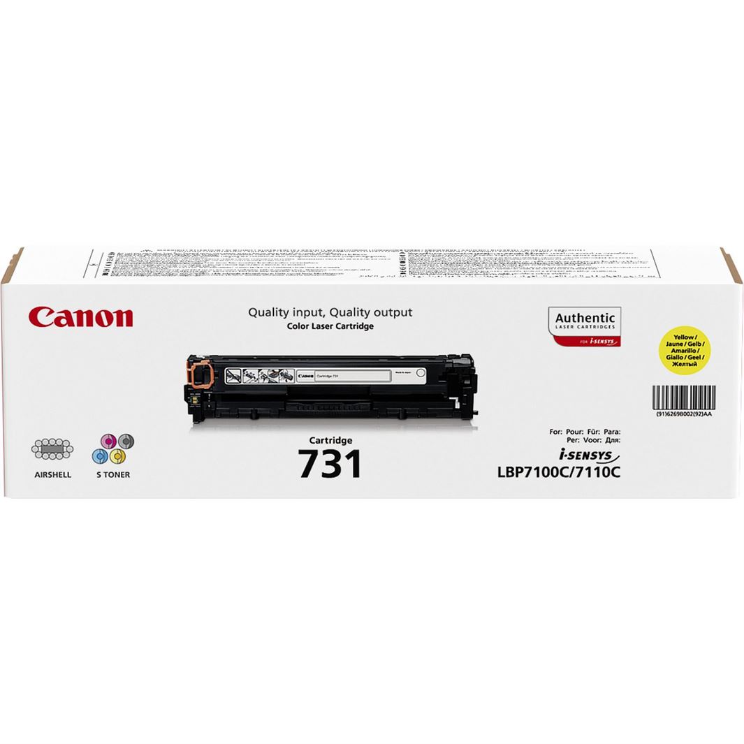 Toner CANON 731 Amarelo - i-SENSYS