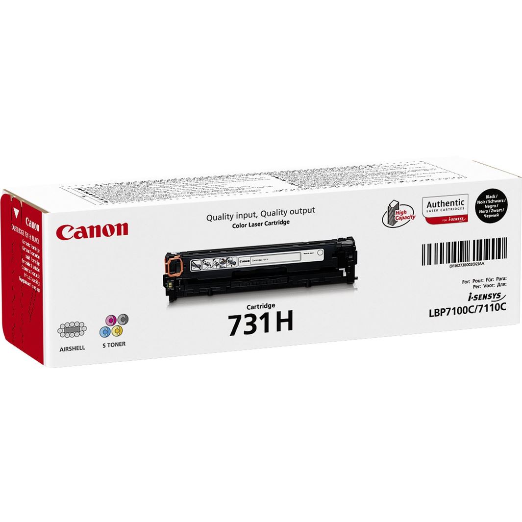 Toner CANON 731 Preto Alto Rendimento - i-SENSYS