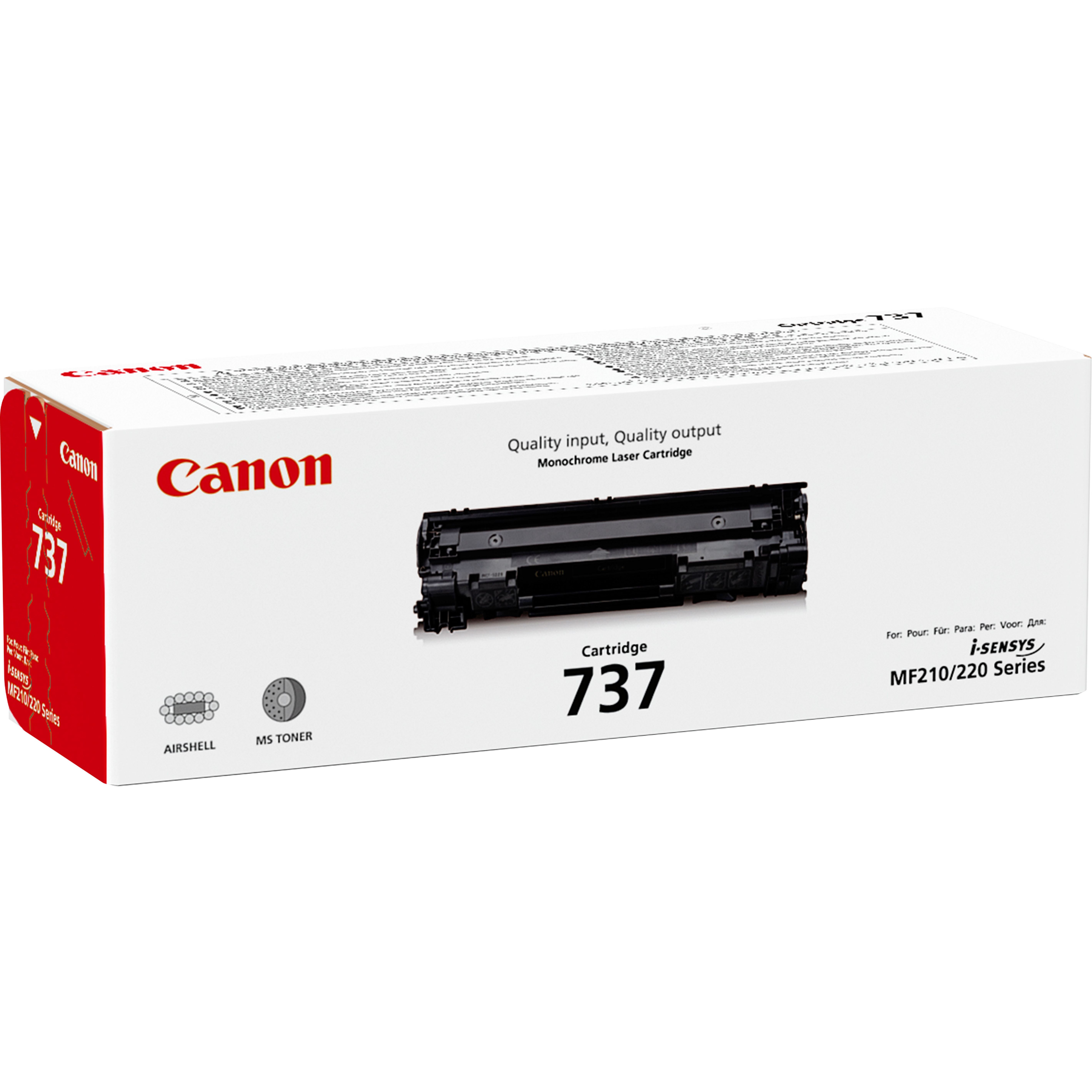 Toner CANON 737 Preto - i-SENSYS MF2 Series