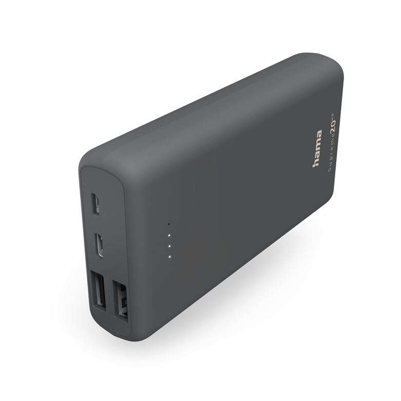 Powerbank Power Pack HAMA "Supreme 20HD", 20000mAh,preto - 201669