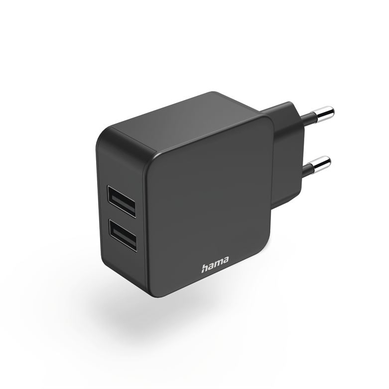 Carregador HAMA 2-Portas USB, 12W - 183331