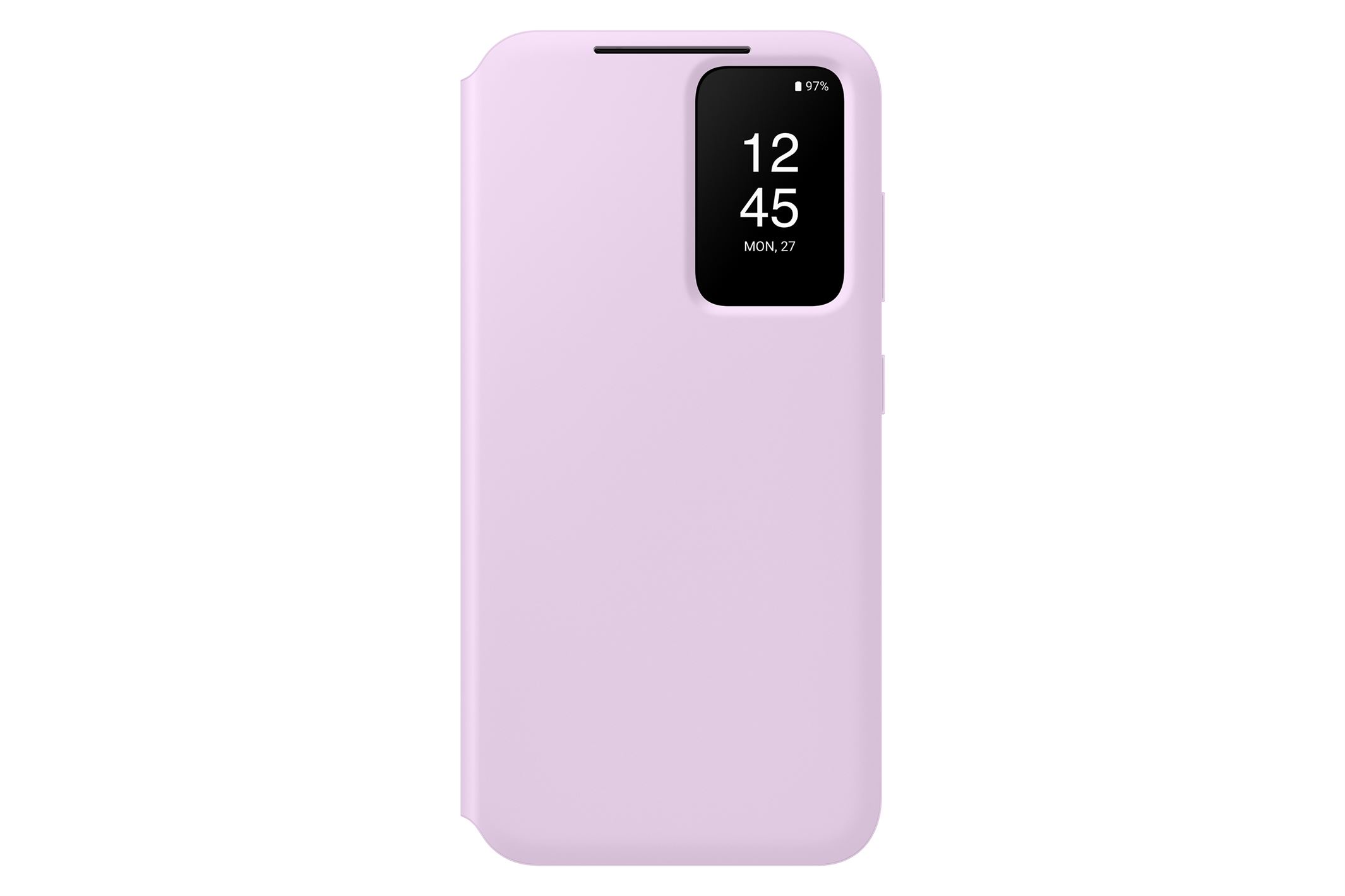 Capa Samsung Galaxy S23 Clear View c/ bolso cartões Lilás (Ecológica)