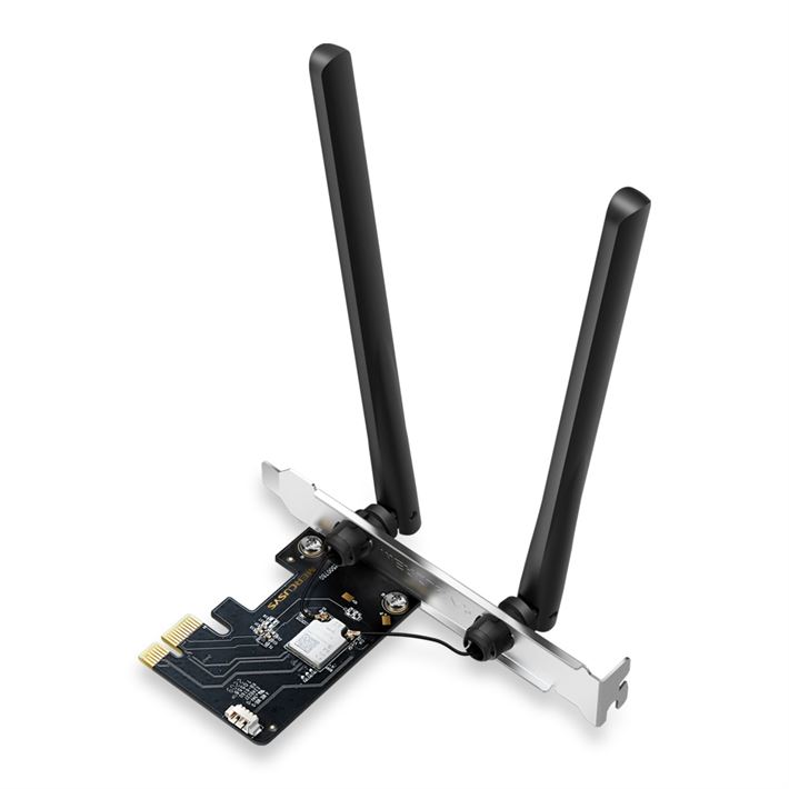 Adaptador MERCUSYS AXE5400 Tri-Band Wi-Fi 6E Bluetooth PCI Express - MA86XE