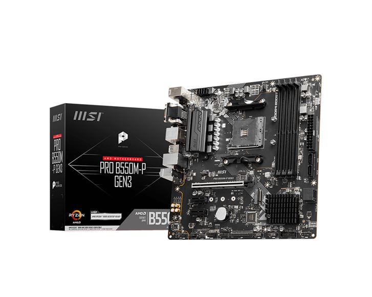 MB MSI PRO B550M-P GEN3 SKT AM4 4xDDR4 VGA/HDMI/DP mATX