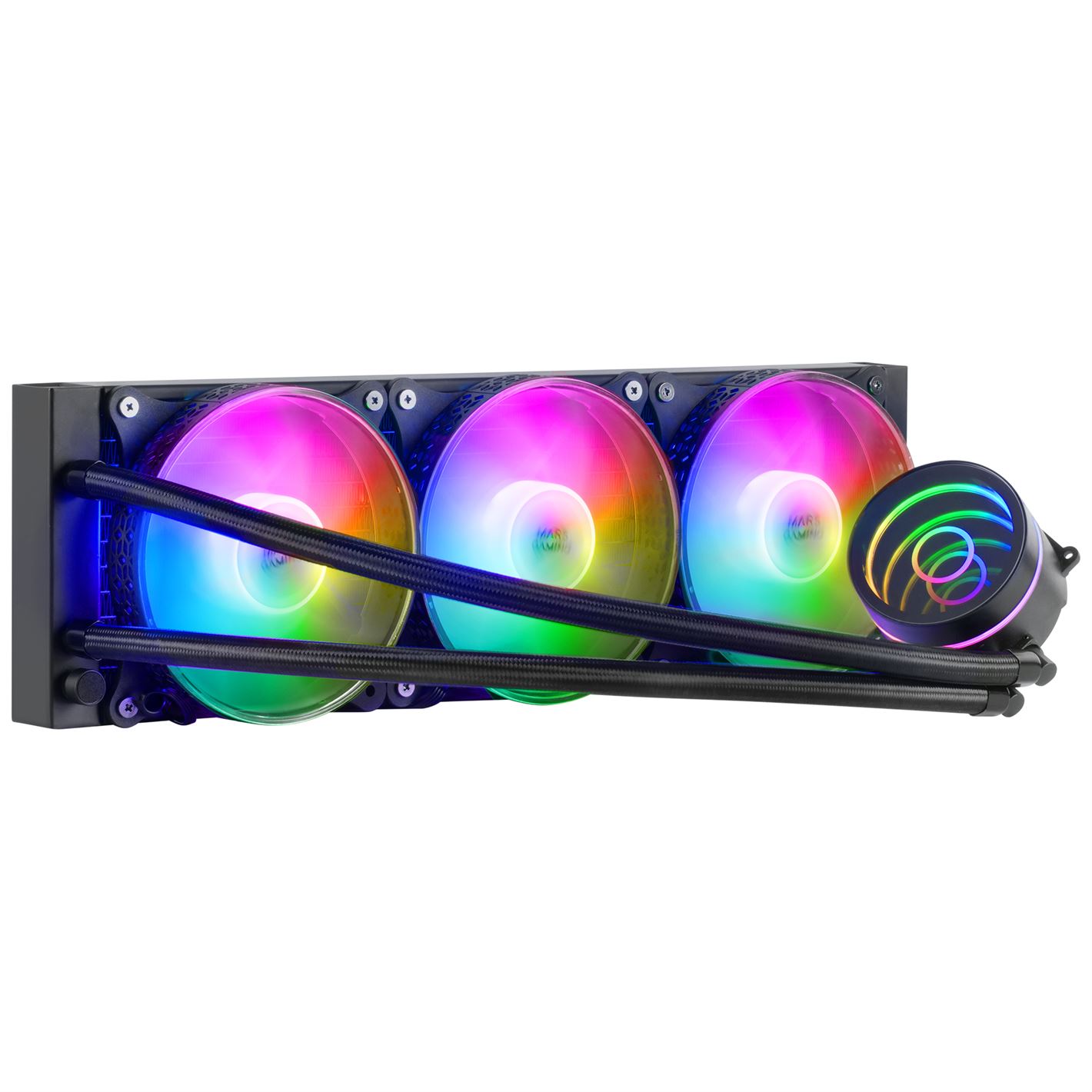 Cooler MARS GAMING ML-ONE360 WATERCOOLING AIO, 3X12CM FRGB FAN, INFINITY MIRROR, BLACK