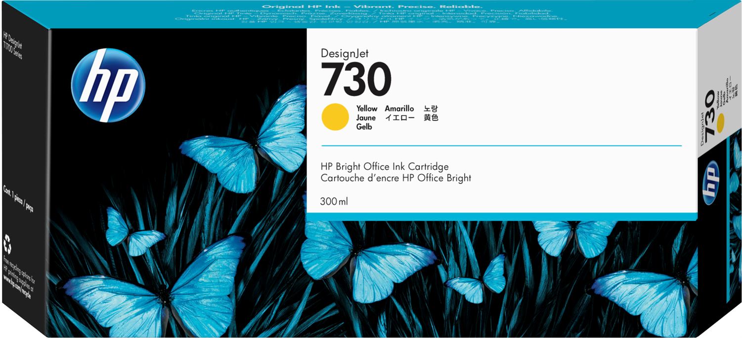 HP 730 300 ml Yellow Ink Cartridge