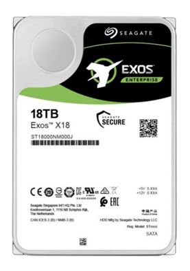 Disco 3.5 18TB SEAGATE Exos X18 256Mb SATA 6Gb/s 72rp