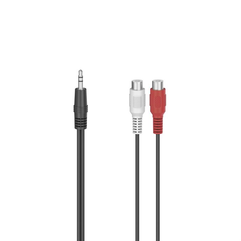 Adaptador HAMA áudio 2 RCA/Jack 3.5 M, Estéreo, 0,10mt - 00205185
