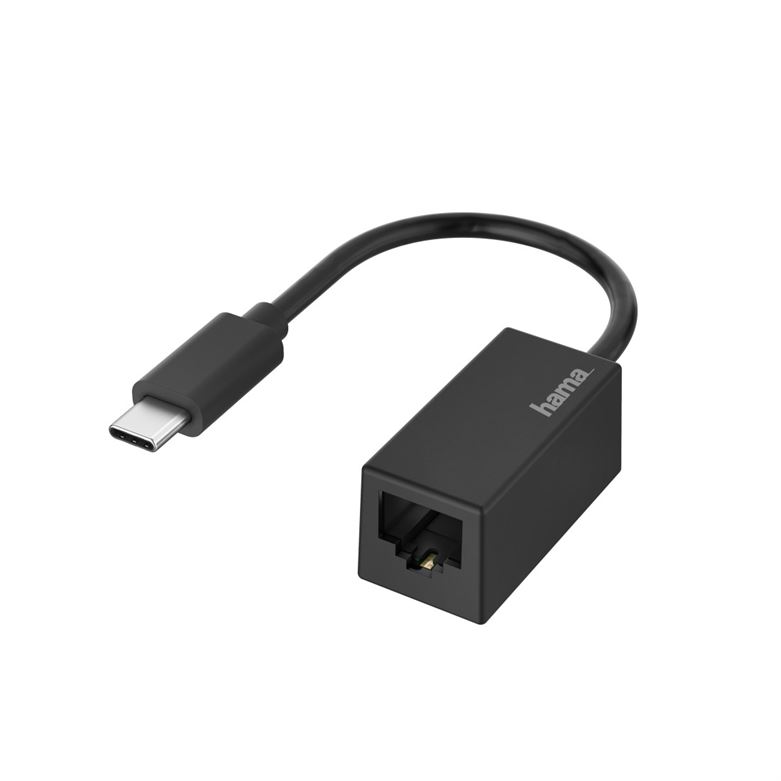 Adaptador de rede HAMA USB-C  - LAN/Ethernet, Gigabit Ethernet- 200322