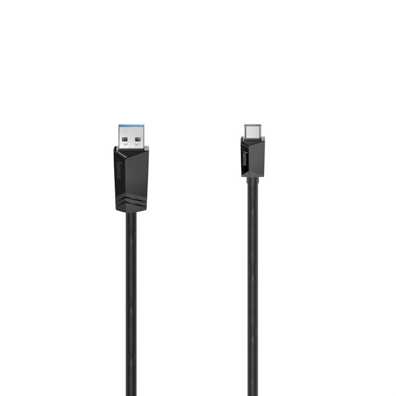 Cabo HAMA conexão USB Type-C - USB-A, 3.2 Gen1, 5 Gbit/s, 0,75 m 200651
