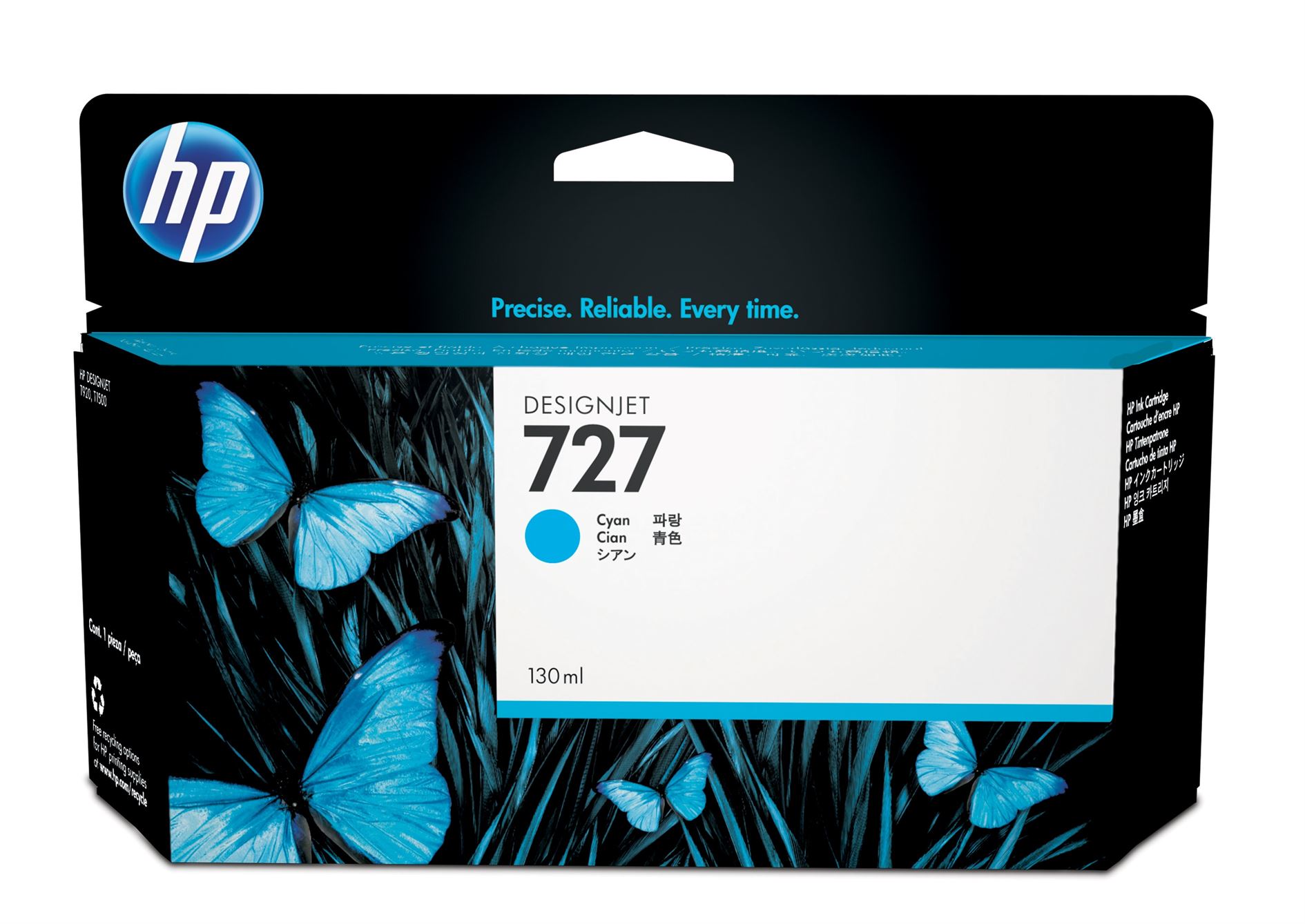 HP 727 Ink Cyan 130ml T920 T1500