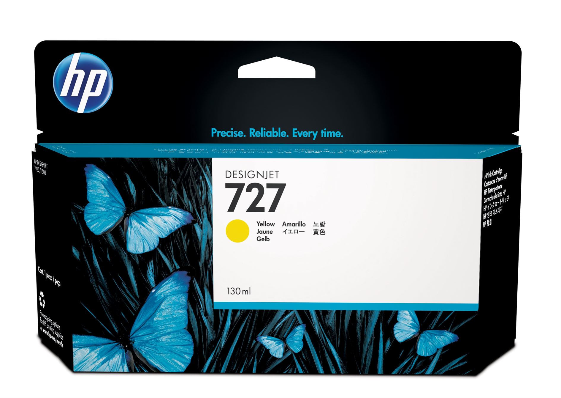 HP 727 Ink Yellow 130ml T920 T1500