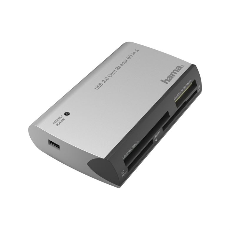 Leitor de cartões HAMA "All in 1" USB-A, USB 2.0 - 200129