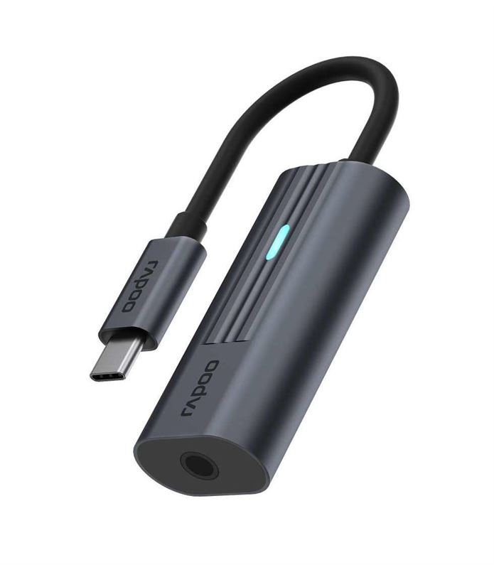 Adaptador RAPOO UCA-1002 USB-C - áudio jack 3,5mm 217683