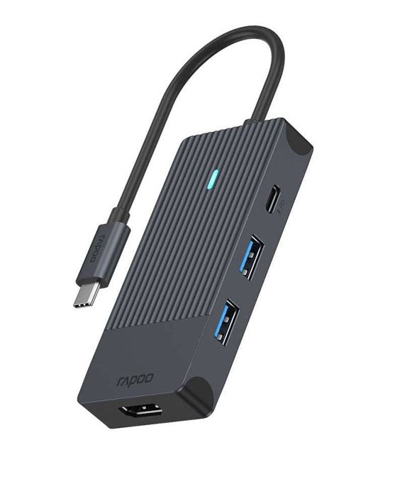 Adaptador RAPOO UCM-2001 Multiport 4 em 1 USB-C 217688