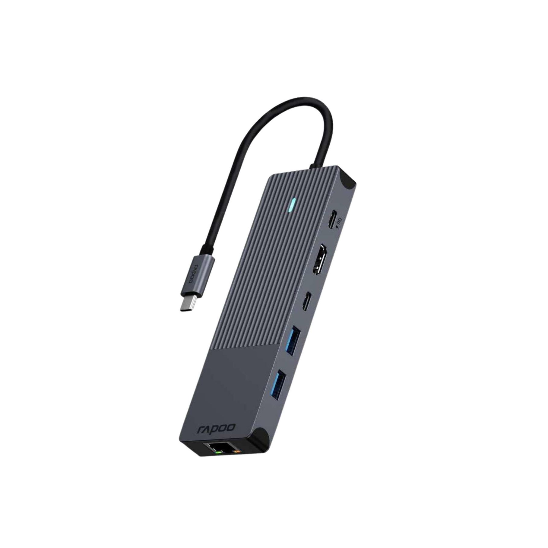 Adaptador RAPOO UCM-2002 Multiport 6 em 1 USB-C 217689