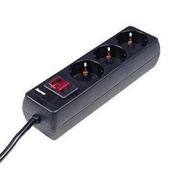 Extensão eléctrica HAMA 3 tomadas 1,4 mt,preto 30392
