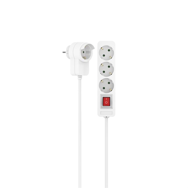 Extensão eléctrica HAMA 3 tomadas, 1,4 mt,branco 223081
