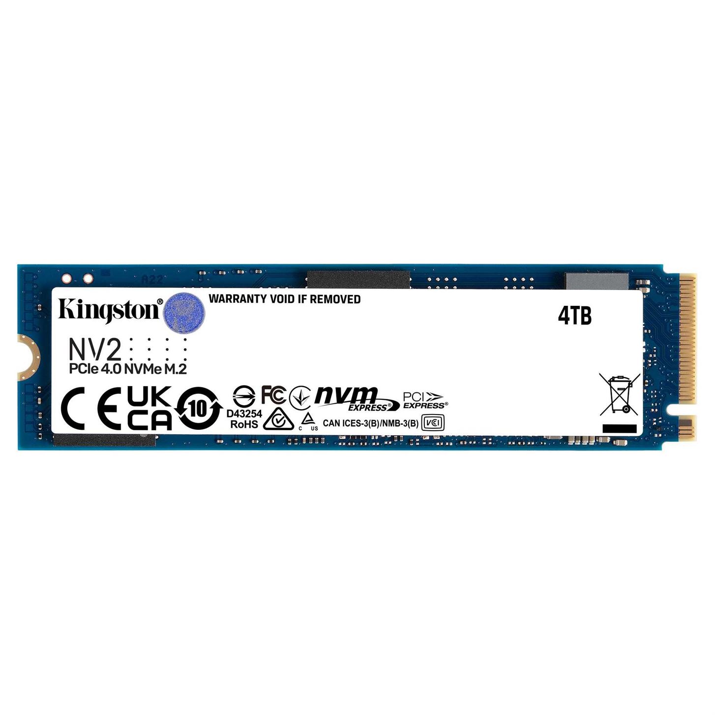 SSD M.2 PCIe 4.0 NVMe Kingston 4TB NV2-3500R/2800W
