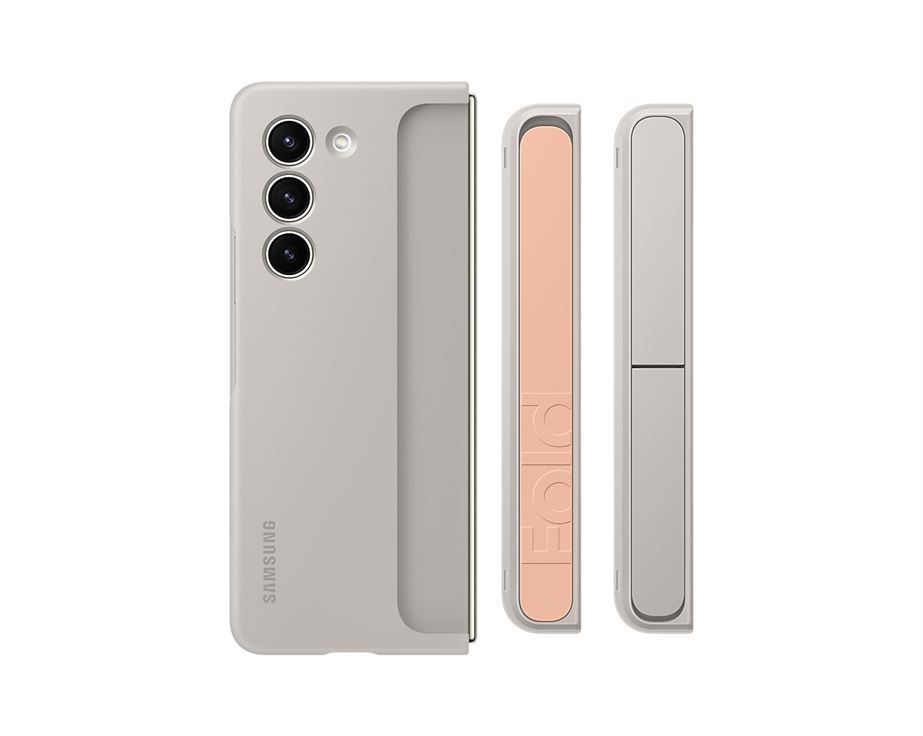 Capa Samsung Fold5 Standing com Fita Bege