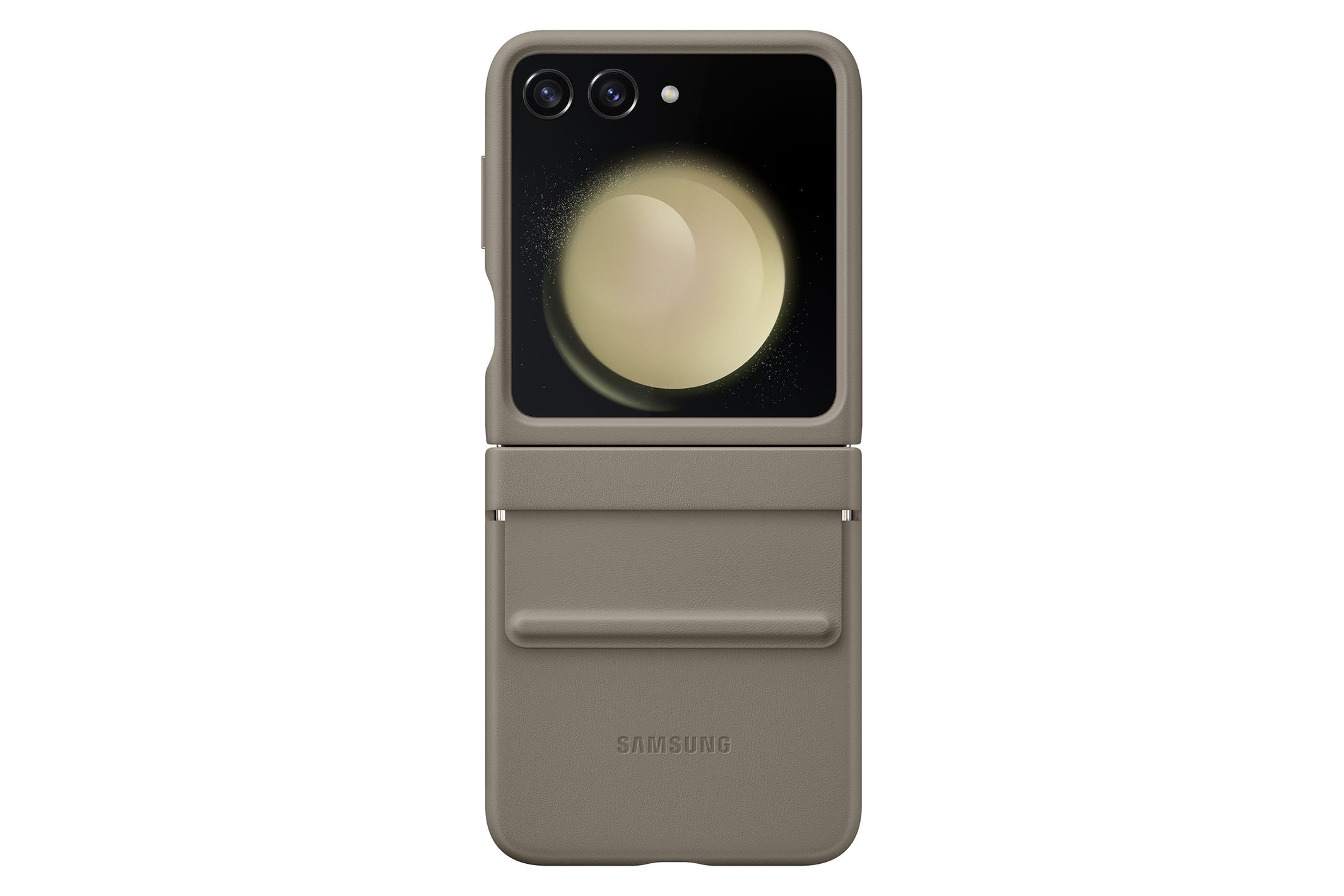 Capa de Pele Samsung Flip5 Eco Flap Castanha